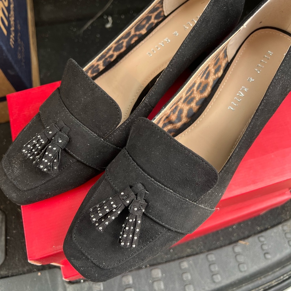 Kelly and Katie Microsuede heels